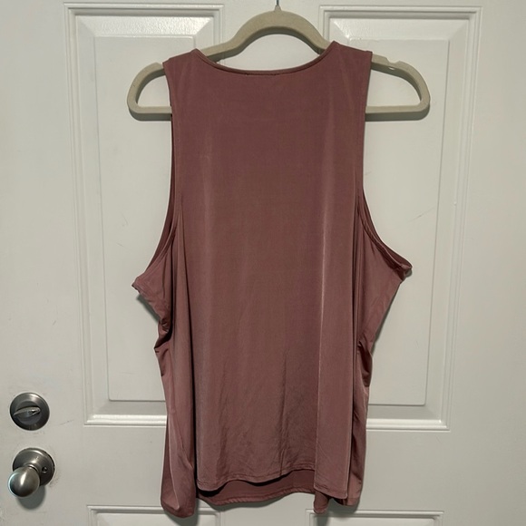 Maurice’s edgely satin tank pink-mauve size 2X New - Picture 4 of 4